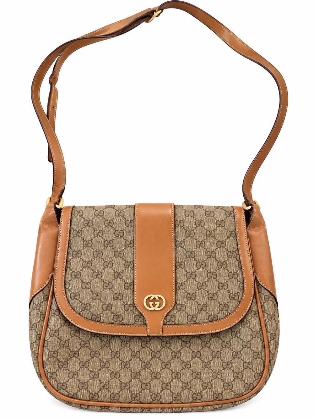 Gucci Tan Brown Crossbody Bag - Authentic Gucci Certificate